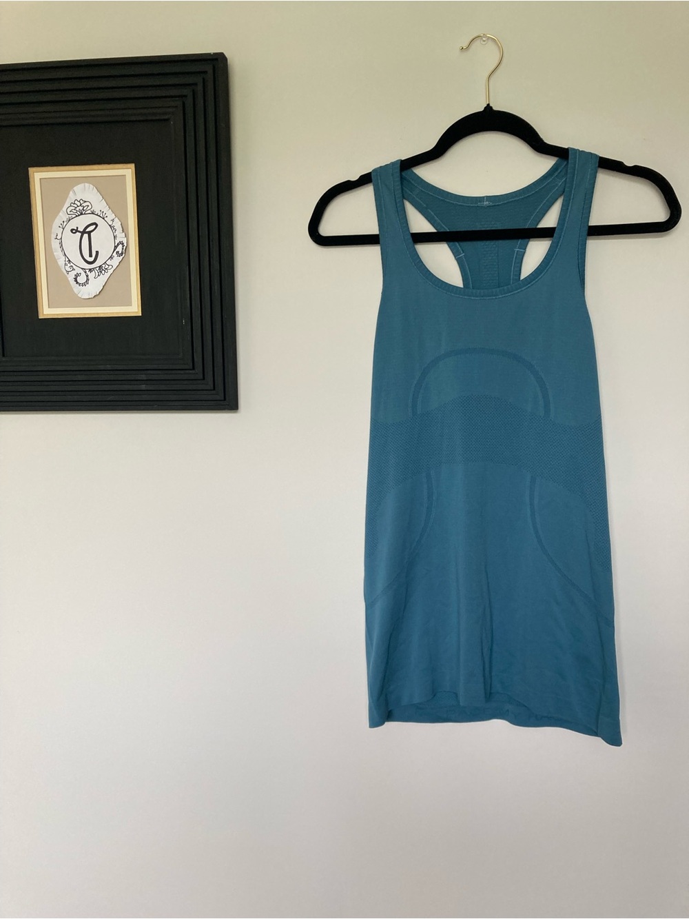 lululemon swiftly tech Women's Teal Racerback Tank Top size 8 - Picture 1 of 5